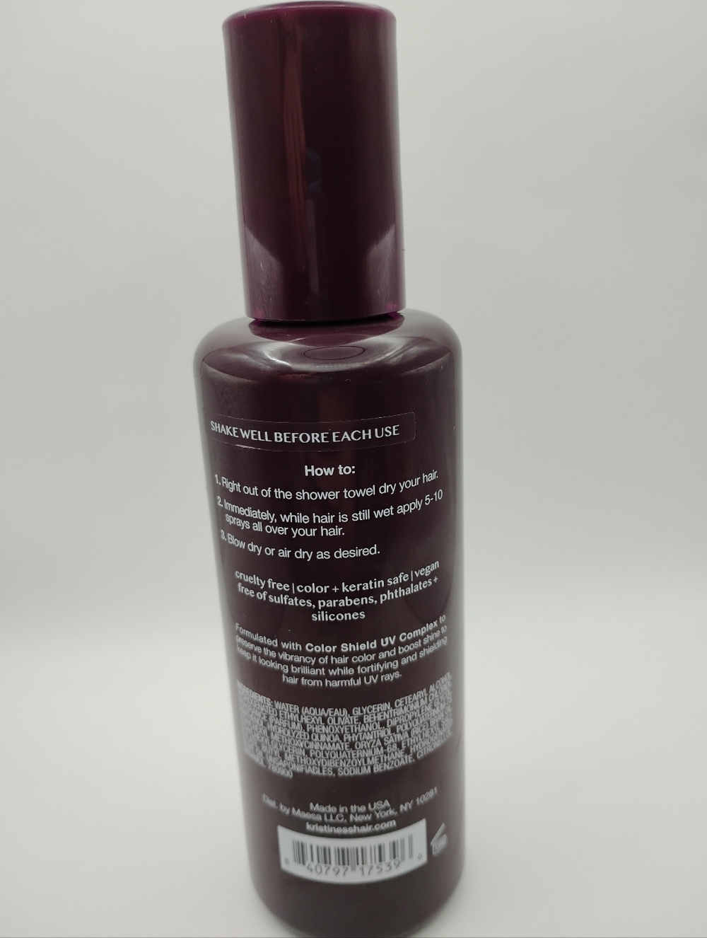 KRISTEN ESS - Peptide Protect Anti-Fade Leave-In Conditioner, 8.45 fl. oz. - Picture 2 of 2